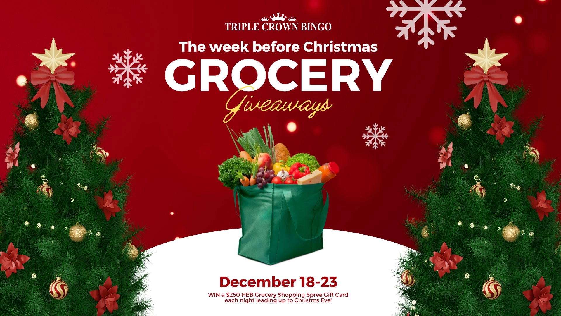 Jolly Holiday Bingo Events & Prizes